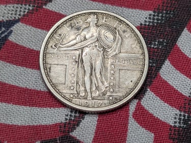 1917-S Type 1 Standing Liberty Quarter - XF/AU