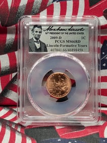 2009-D Lincoln Formative Years Cent - PCGS MS66 RD