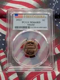 2023 Lincoln Shield Cent - PCGS MS66 RD - First Strike