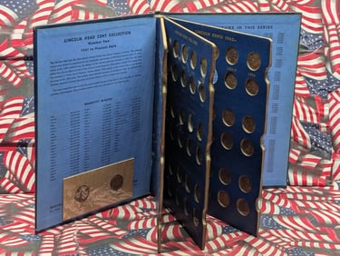 Partial 1941-1973 Lincoln Cent Collection in Whitman Album (Almost Full)