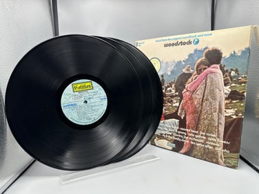 1971 Cotillion Woodstock: Music from the Original Soundtrack and More 3-LP Vinyl Album - SD 3-500