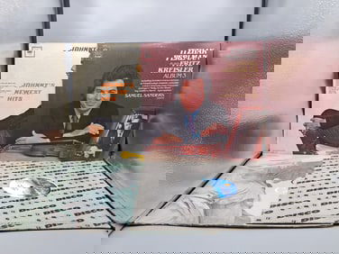 Lot of (4) Assorted Vinyl Album - Varying Conditions - Itzhak Perlman, Johnny Mathis, Cesar Frank, &