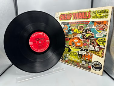 1968 Columbia Records Big Brother and the Holding Company Featuring Janis Joplin Cheap Thrills Vinyl