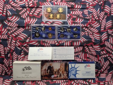 2007-S U.S. Mint Proof Set w/Presidential Dollars & State Quarters In OGP w/COA