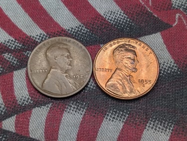 1926-D & 1955-S Lincoln Wheat Cents