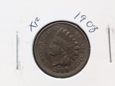 1908 Indian Head Cent - Strong Liberty w/One Diamond
