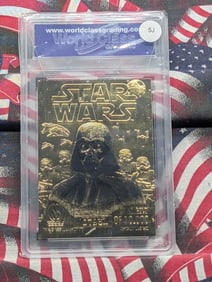 1996 Scoreboard Star Wars , OBI-WAN KENOBI, Gem Mint 10 24 kt gold