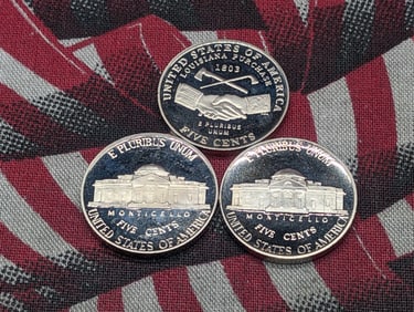 1993-S, 2003-S, 2004-S "Proof" Jefferson Nickels - 2004-S Louisiana Purchase