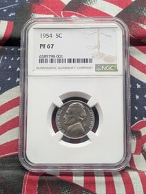 1954 Jefferson Nickel PF 67 By NGC