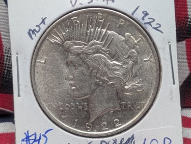 1922 Silver Peace Dollar