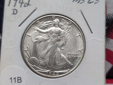 1942-D Walking Liberty Half Dollar
