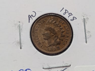 1898 Indian Head Cent - Strong Liberty w/One Diamond
