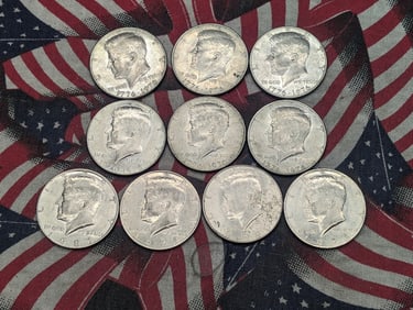 (2) 1974, (6) 1976 Bicentennial, (1) 1984, & (1) 1990 Kennedy Half Dollars