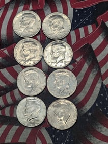 (8) Kennedy Half Dollars 1971 P&D, 1972 P&D, 1973 P&D, & 1974 P&D