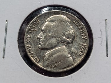 1945-P Wartime Jefferson Nickel - 35% Silver