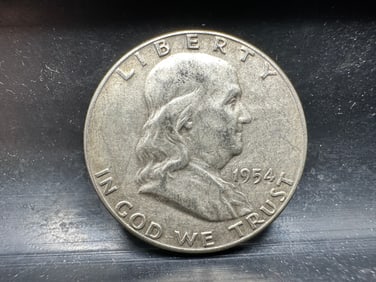 1954 Franklin Silver Half Dollar - 90% Silver