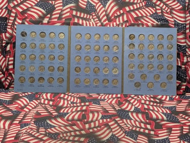 1916 to 1964 "MERCURY DIME SET" In Whitman Album, Only missing 1916 D