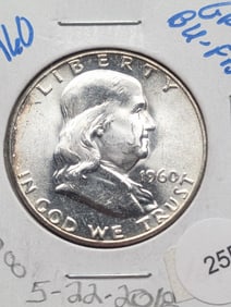 1960-P Franklin Half Dollar FBL