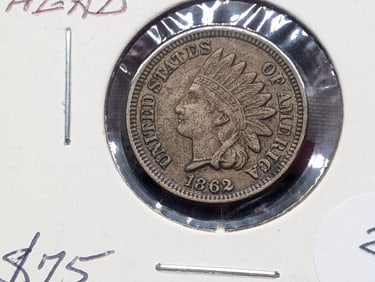 1862 "Sharp" Indian Head Cent