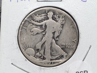 1921-P Walking Liberty Half Dollar