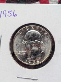 1956-P George Washington Quarter - 90% Silver