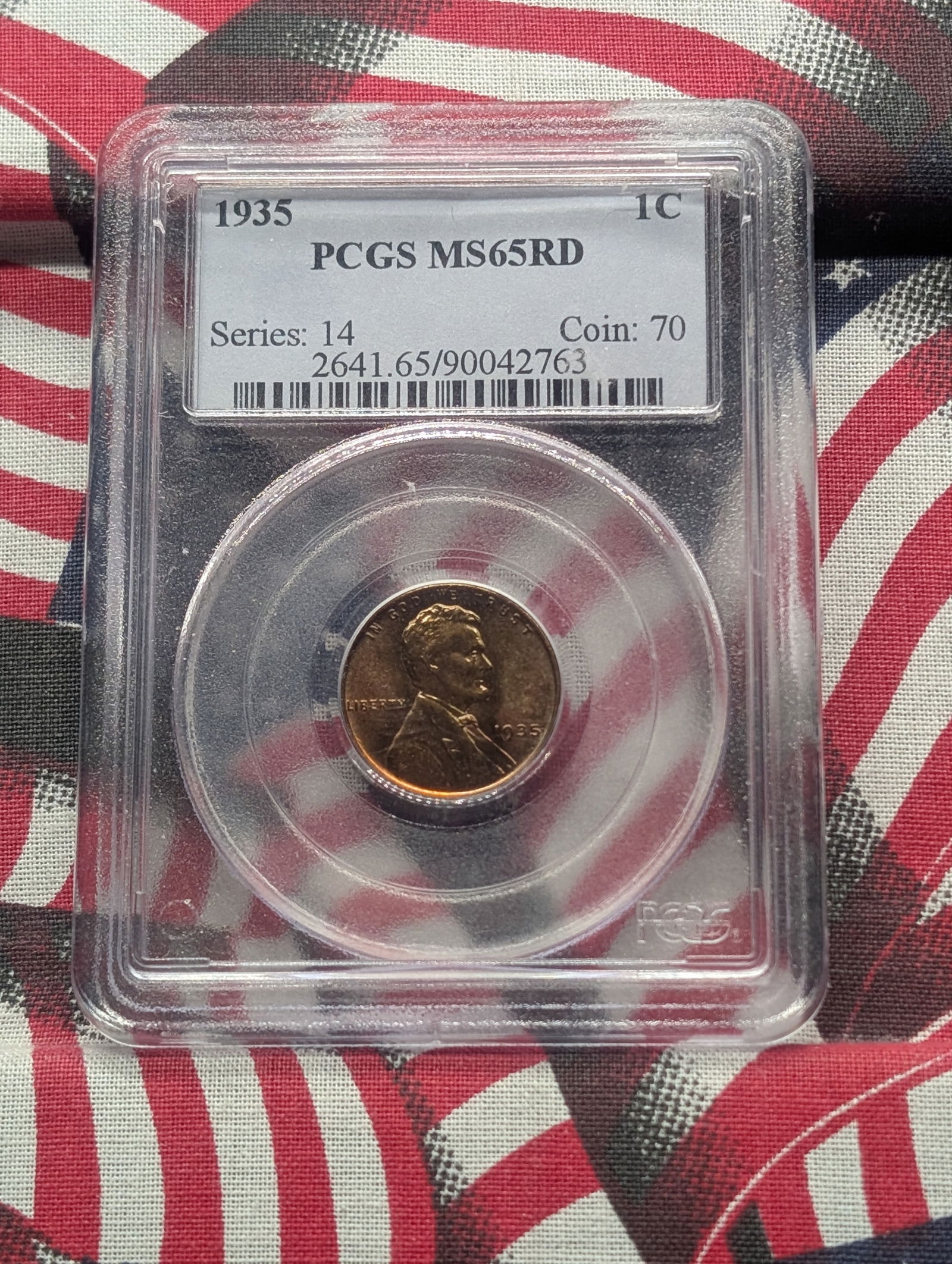 1935 P Lincoln Wheat Cent MS 65 RED By PCGS (1 of 4)