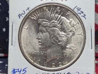 1922 Silver Peace Dollar