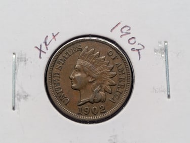1902 Indian Head Cent - Strong Liberty w/One Diamond