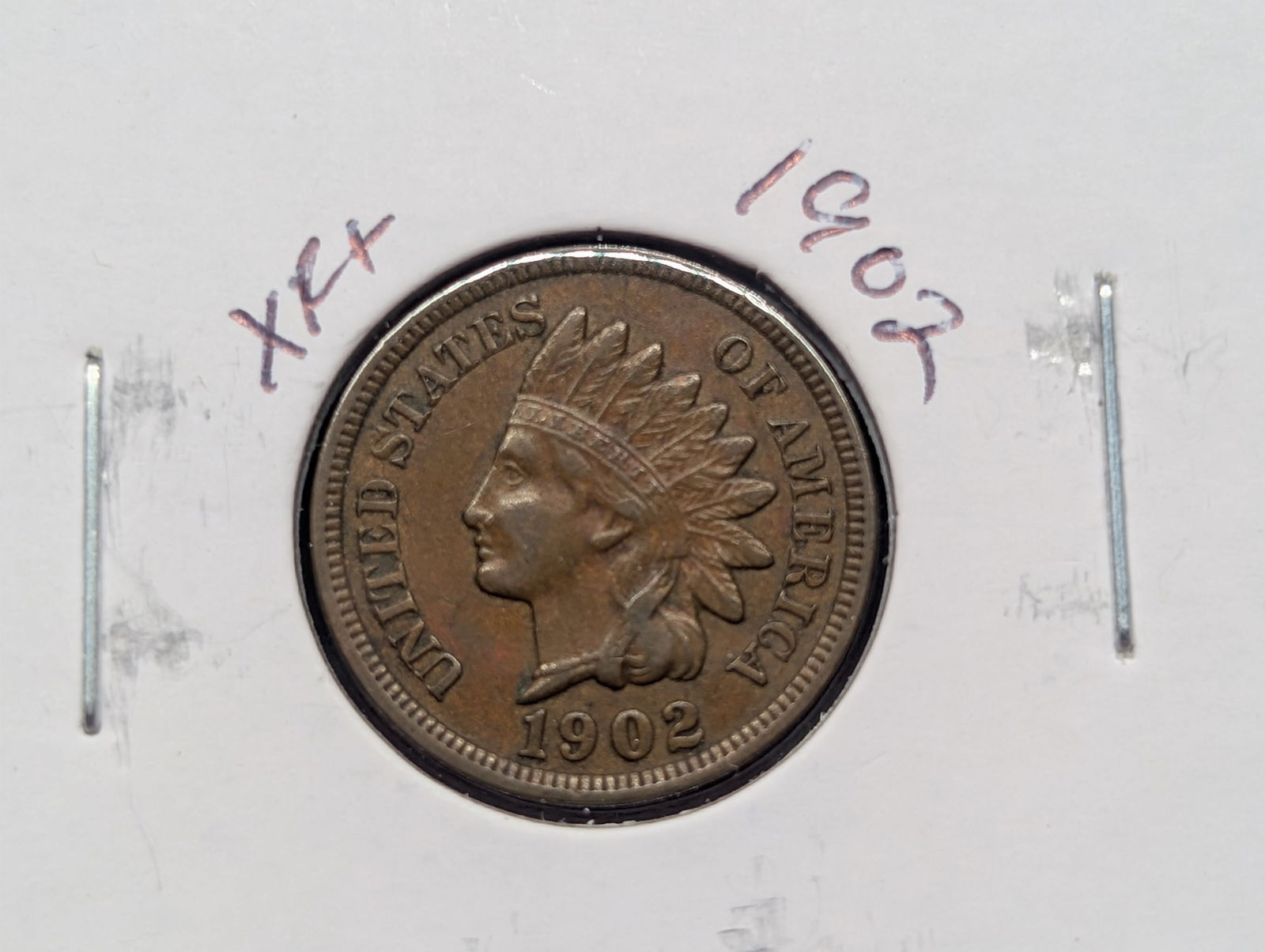 1902 Indian Head Cent - Strong Liberty w/One Diamond (1 of 3)