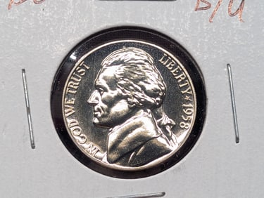 1958-P Jefferson Nickel From Mint Set BU