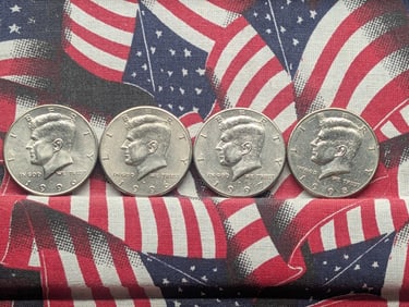 (4) Kennedy Half Dollars 1996 P&D, 1997 P, 1998 D