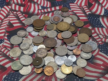 1 Pound Mixed Foreign Coins.
