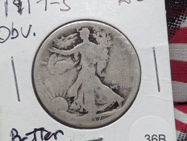 1917-S Obv Walking Liberty Half Dollar
