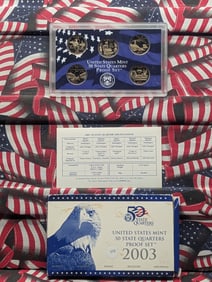 2003-S "Proof" State Quarters, w/Box and COA