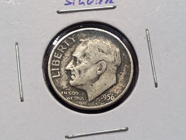 1956 Roosevelt Dime - 90% Silver