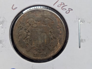 1868 Two Cent Piece - Lower Mintage!