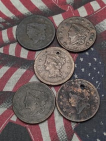 5 - Cull Braided Hair Large Cents.