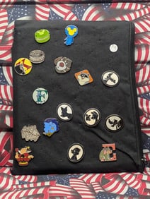 Sixteen Disney Pins, $8-12 Dollars Each at Disneyland