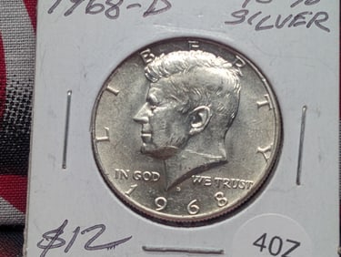 1968-D 40% "Silver" Kennedy Half Dollar