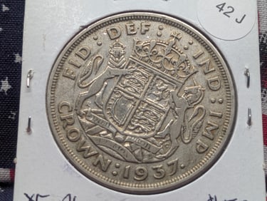 1937 GEORGE Vl Silver "CORONATION CROWN "