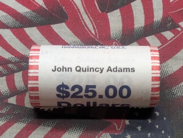2008 John Quincy Adams Twenty-Five Dollar Presidential Roll