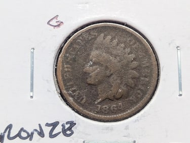 1864 (Bronze) Indian Head Cent - Civil War Era!