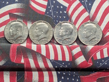 (4) Kennedy Half Dollars 1976 P&D Bicentennial, 1977 P, & 1979 P
