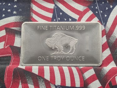 1 Ounce-.999 Pure Titanium-Buffalo Style, BU