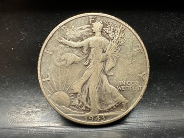 1943-S Walking Liberty Silver Half Dollar - 90% Silver