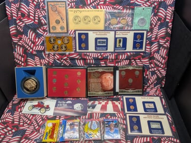 Junk Drawer Clean Out - Includes Baseball Cards, Presidential Dollars, Buffalo Nickels, 1979 SBA