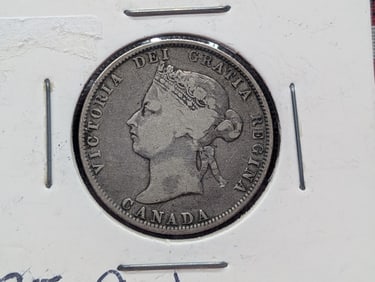 1872 H "CANADA" 25 cents