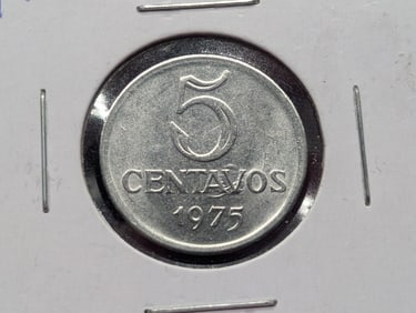 1975 Brazil Five Centavos BU