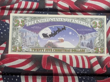 Christmas Note, New, Crisp, Novelty