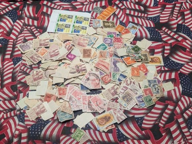 100+ Assorted Used Foreign Stamps